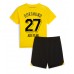 Billige Borussia Dortmund Karim Adeyemi #27 Børnetøj Hjemmebanetrøje til baby 2023-24 Kortærmet (+ korte bukser)